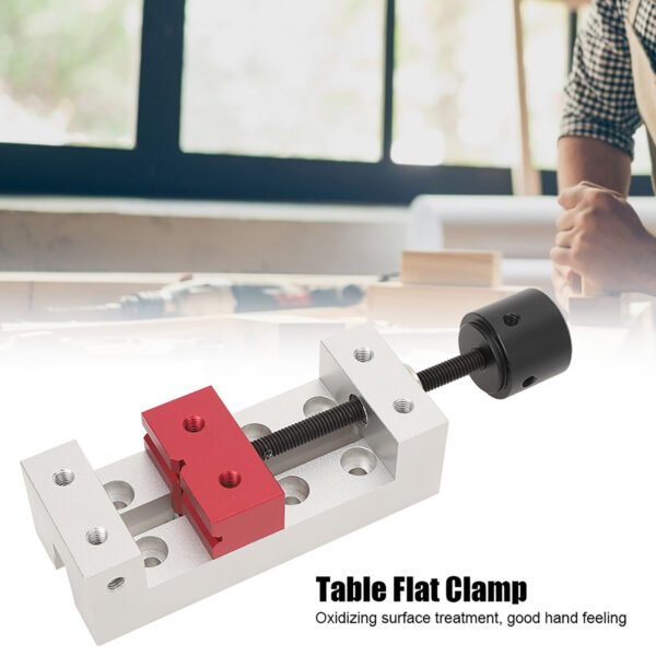 50mm Mini Aluminum Flat Clamp Table Bench Vise Drill Press Vice Fixing Tool - Image 6