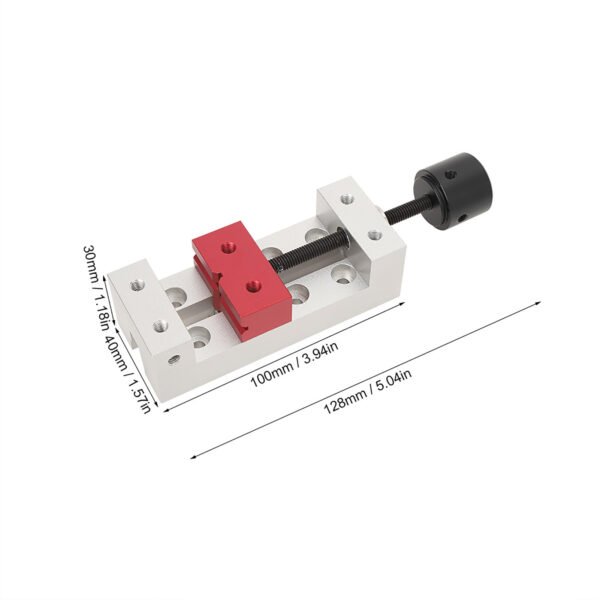 50mm Mini Aluminum Flat Clamp Table Bench Vise Drill Press Vice Fixing Tool - Image 7