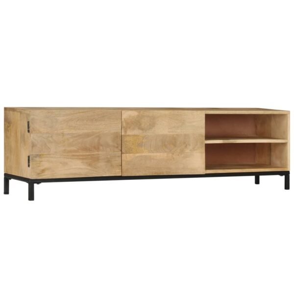 vidaXL TV Stand 57.1"x11.8"x16.1" Solid Wood Mango