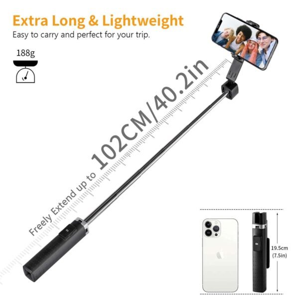 Selfie Stick Bluetooth Remote Phone Holder Tripod Stand For  Universal - Image 10