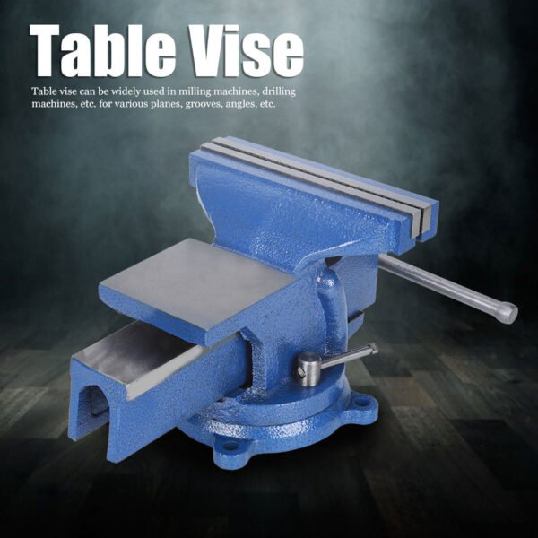 Table Vise Anvil Tool Drilling Machines Accessory Forging Jaw Cast Iron 8-Inch Active Area - Image 4