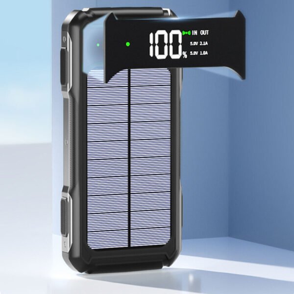 Solar Power Bank 20000mAh 4 USB Backup External Battery Charger For Cell Phone - Image 9