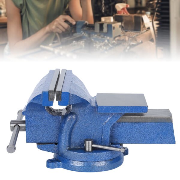 Table Vise Anvil Tool Drilling Machines Accessory Forging Jaw Cast Iron 8-Inch Active Area - Image 3