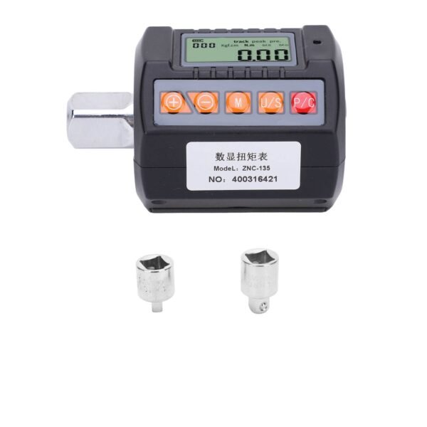 Digital Display Torsion Wrench Adapter 13.5-135Nm Gauge Meter 1/2in 3/8in 1/4in Drive - Image 5